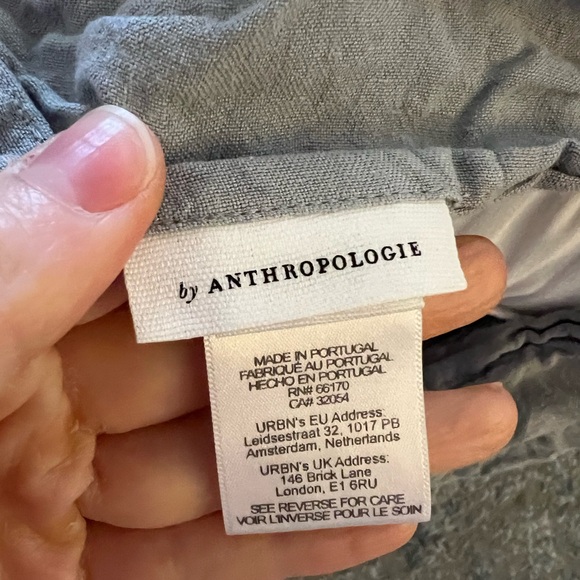 Anthropologie King Sized Soft Washed 100% Linen Duvet Cover and Shams - Picture 5 of 6